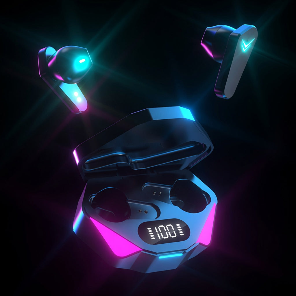 Casque Gaming Sans Fil X15 | Bluetooth 5.0, LED RGB, Micro Anti-Bruit – Compatible PC, PS4/PS5, Xbox