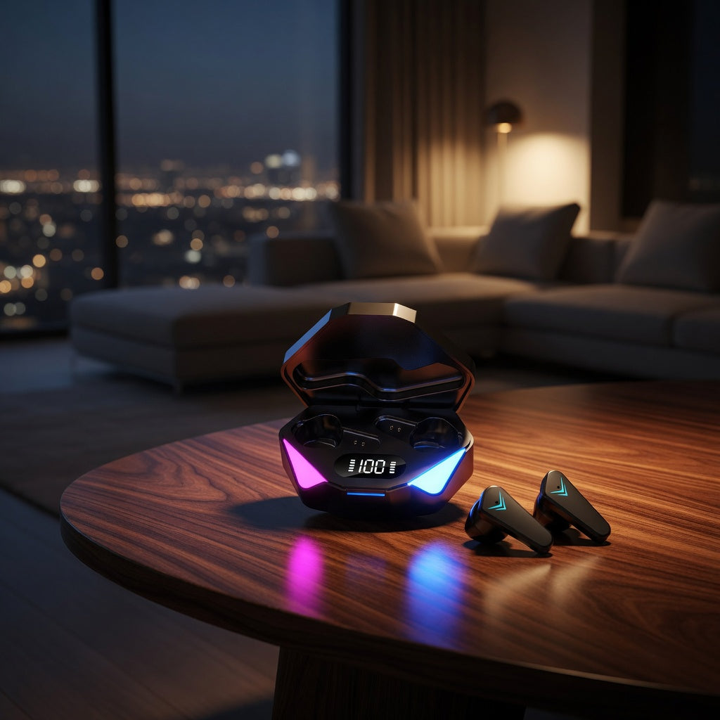 Casque Gaming Sans Fil X15 | Bluetooth 5.0, LED RGB, Micro Anti-Bruit – Compatible PC, PS4/PS5, Xbox
